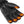 Savior Heat black leather glove with glowing orange heating elements at the fingertips