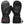 Savior black heated mittens with power button and adjustable wrist strap