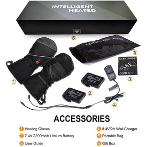 Savior Heat intelligent heated gloves kit with batteries charger user guide bag and gift box