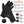 Black heated gloves with three temperature settings and rechargeable battery specifications