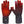 Savior Heat black heated gloves with red grid heating elements and touch screen fingertips