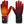 Savior Heat black heated gloves with red grid heating element overlay