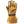 Swany tan leather ski glove with black trim and wrist strap