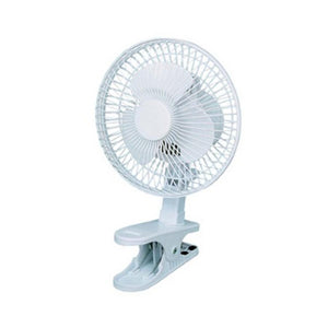 World Marketing white clip on desk fan