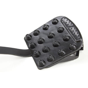 Seirus black rubber boot traction cleat with textured grip studs