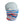 Seirus neck gaiter with red and blue horizontal stripe pattern on a mannequin head
