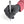 Hand wearing a black Seirus glove holding a pen against a white background