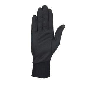 Seirus black liner glove with ribbed cuff