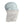 Seirus light grey neck gaiter with white swirl pattern on a mannequin head