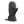 Seirus purple and black insulated mitten with adjustable wrist strap