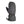 Seirus black and purple winter mitten with adjustable wrist strap and drawcord cuff