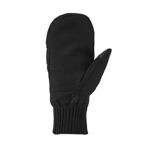 Seirus black insulated mitten with ribbed cuff