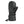 Seirus black insulated winter mitten with adjustable wrist strap