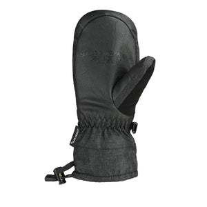 Seirus black insulated winter mitten with adjustable wrist strap