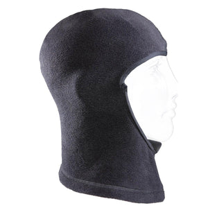 Seirus black fleece balaclava on a mannequin head