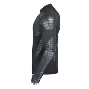 Seirus black long sleeve base layer shirt with textured heat reflective panels