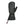 Seirus black leather mitten with insulated cuff and adjustable wrist strap