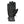 Seirus black windproof winter glove with grey cuff and wrist clip