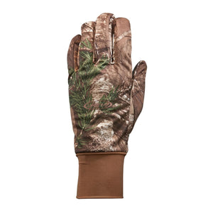 Seirus camouflage print glove with brown cuff