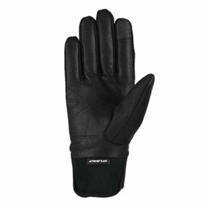 Seirus black leather glove with elastic cuff