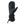Seirus black leather winter mitten with extended cuff