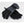 Seirus grey and black winter gloves with adjustable wrist strap