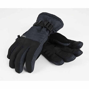 Seirus black insulated winter gloves with adjustable wrist strap
