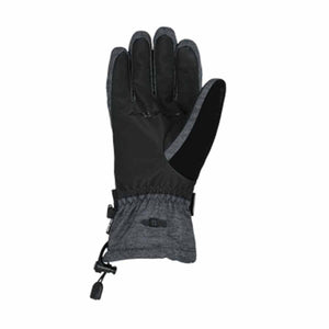 Seirus black and grey winter glove with adjustable wrist cinch