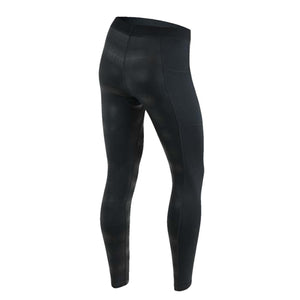 Seirus black athletic leggings with textured pattern and side pocket