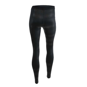 Seirus black thermal leggings with a subtle chevron pattern