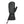 Seirus black leather mitten with adjustable wrist strap and extended cuff