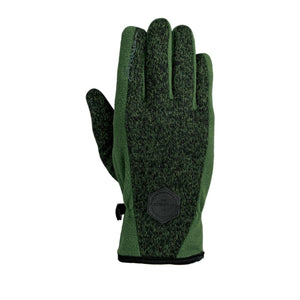 Seirus green and black knit fleece glove