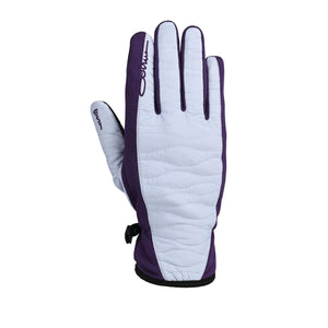 Seirus purple and light grey quilted winter glove
