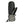 Seirus floral print mitten with black leather palm and adjustable wrist strap