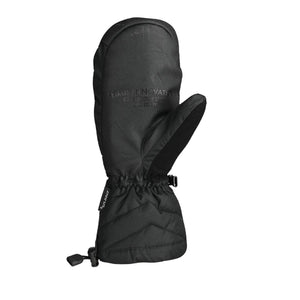 Seirus black insulated winter mitten with adjustable wrist strap