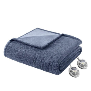 Serta blue heated electric blanket with two digital controllers