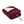 Serta burgundy heated throw blanket with white sherpa lining and remote controller