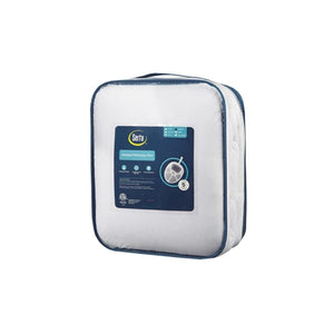 Serta heated mattress pad in white storage case