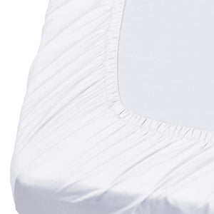 Serta white fitted sheet corner