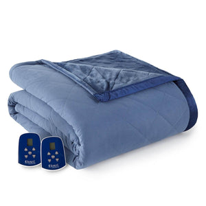 Blue Shavel heated blanket with two digital controllers