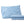 Shavel blue pillowcase and folded sheet set with white floral scroll pattern