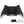 Shoei helmet chin curtain accessory in black and white