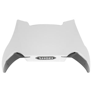 White Shoei helmet top air vent