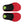 Sidas red and black insoles with green heel inserts