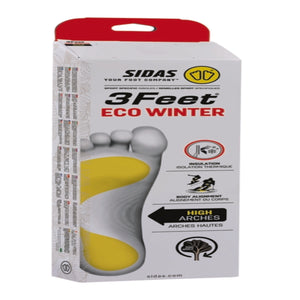 Sidas 3Feet Eco Winter high arch insoles retail packaging