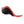 Sidas black and red contoured shoe insole side view