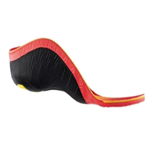 Sidas black and red contoured shoe insole side view