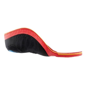 Sidas black and red contoured insole side view