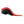 Sidas red and black contoured shoe insole side view