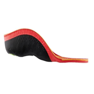 Sidas red and black contoured shoe insole side view